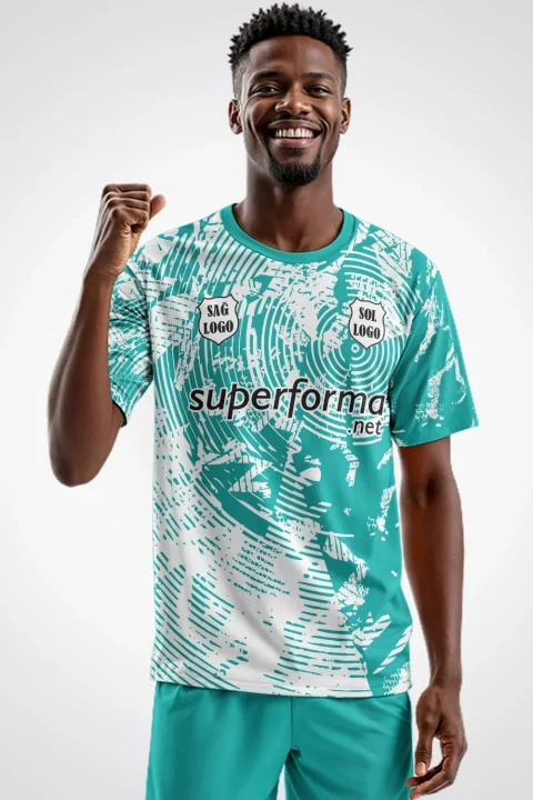 Turkuaz Beyaz 2026 Halı Saha Forma
