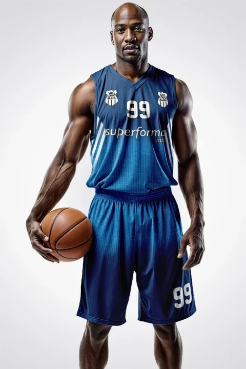 Turkuaz Beyaz Line Basketbol Forma