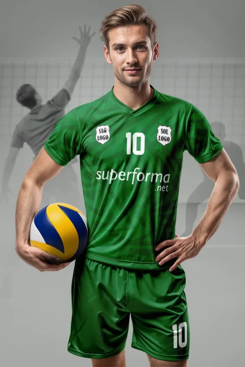 Yeşil Pro Erkek Voleybol Forması