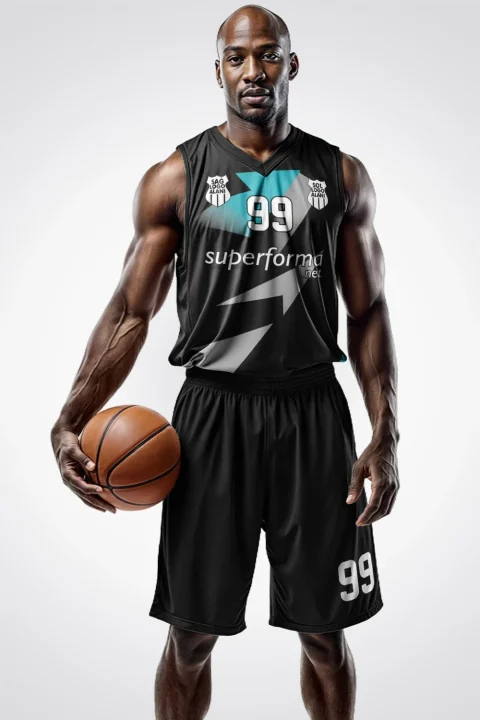 Siyah Gri Arrow Basketbol Forma